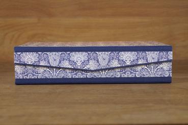 Preview: Blaue Ordnungsbox "Vicki", handmade in Germnay